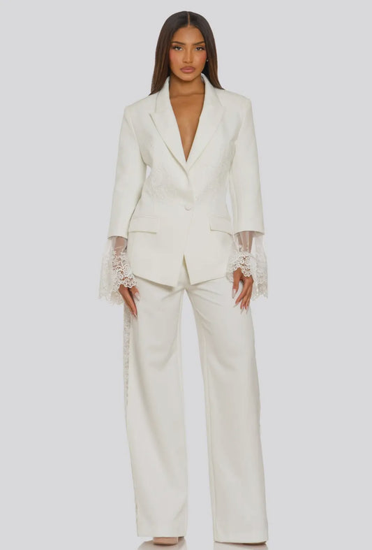 Power Lace Blazer Set –